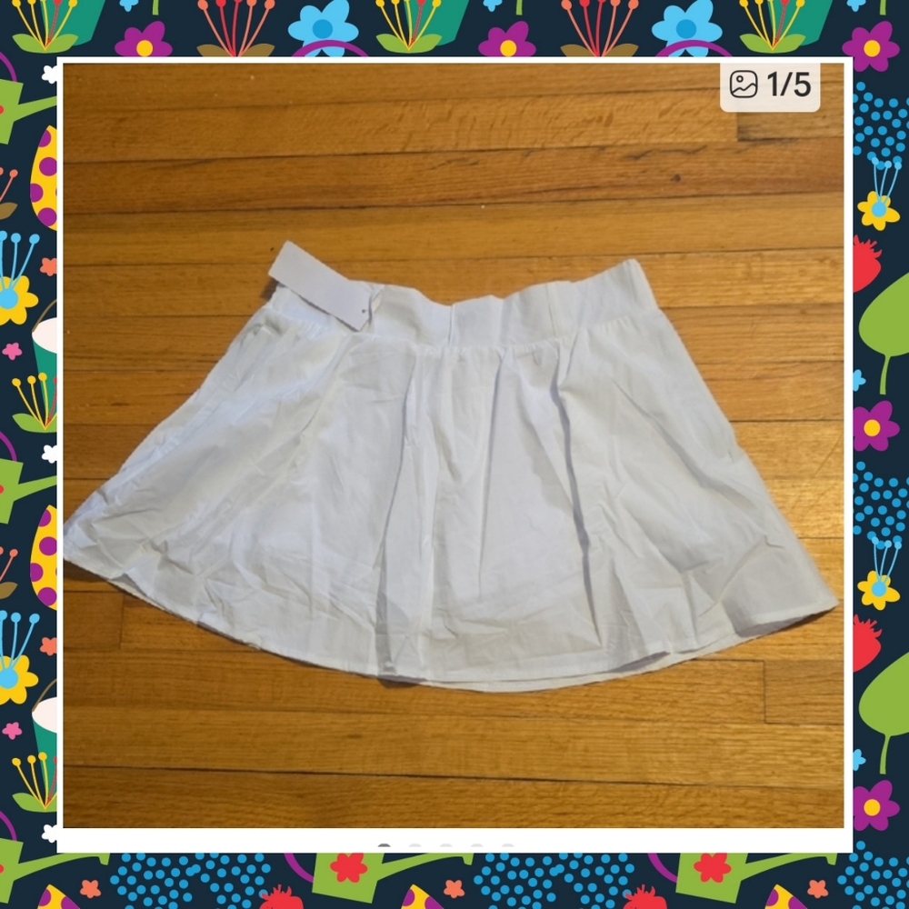 Nwt White Skort Size Xl